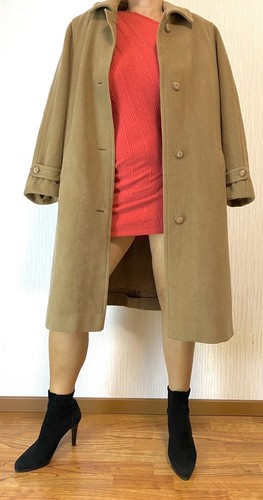 Manteau camel laine - camel, et